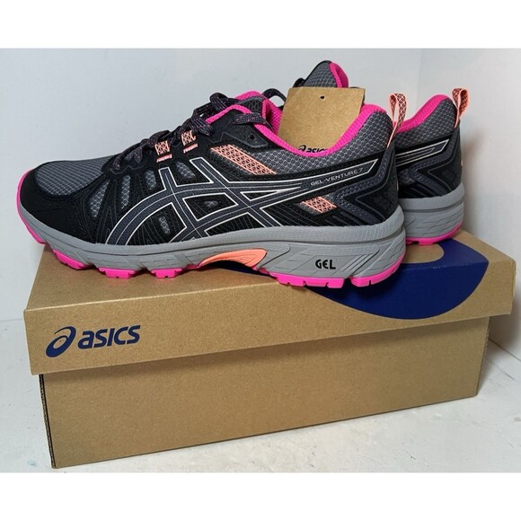 ASICS Shoes Womens Size 7.5 WIDE Gel-Venture 7 Trail Running Sneakers Athletic - Picture 1 of 9
